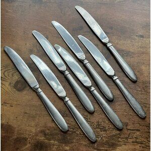 Hampton Silversmiths Farrah Modern Dinner Knife Set of 7 9 1/4" Stainless Steel